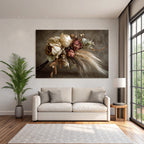 Trocken Retro Flowers Getrocknete Anfang Rustikales Arrangement