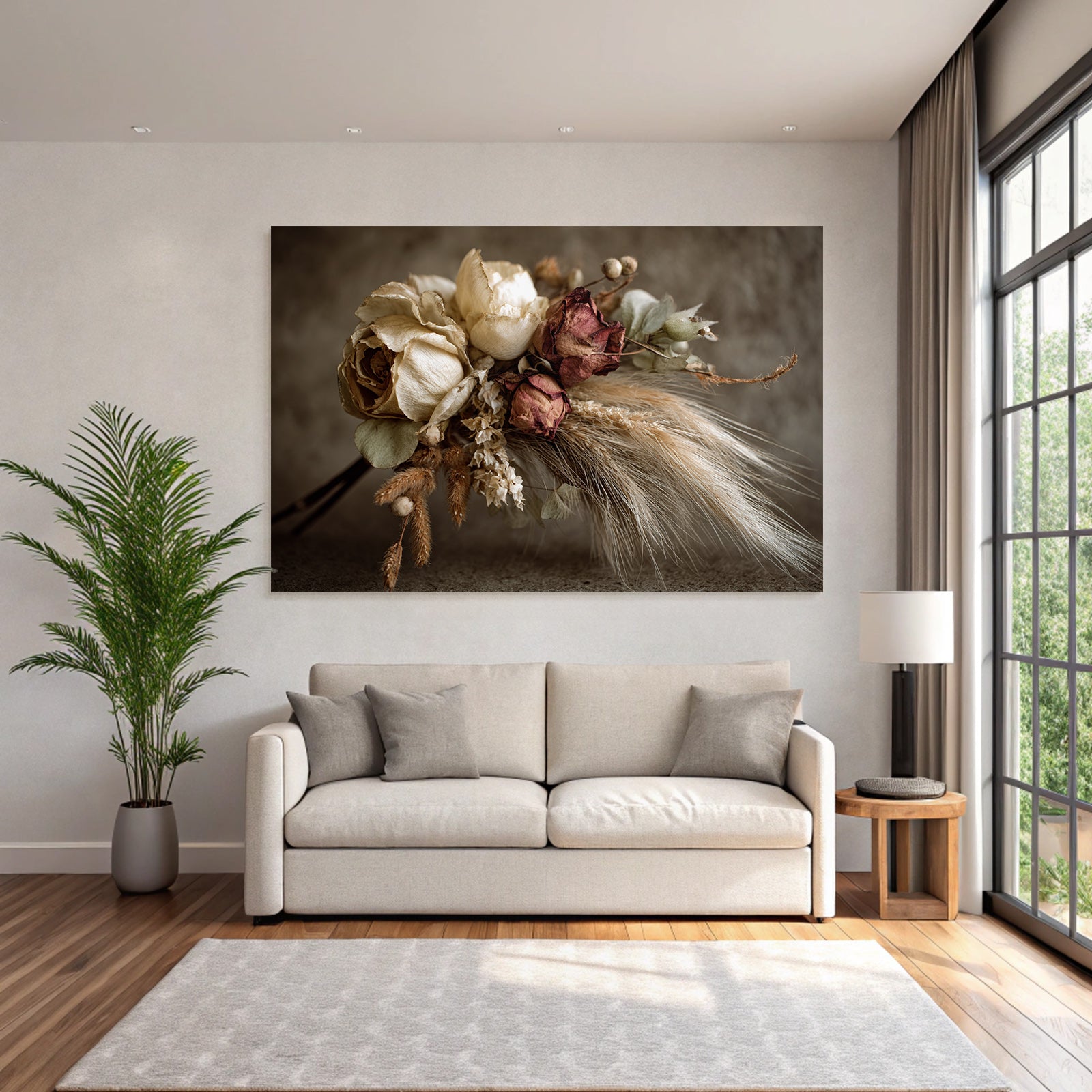 Trocken Retro Flowers Getrocknete Anfang Rustikales Arrangement