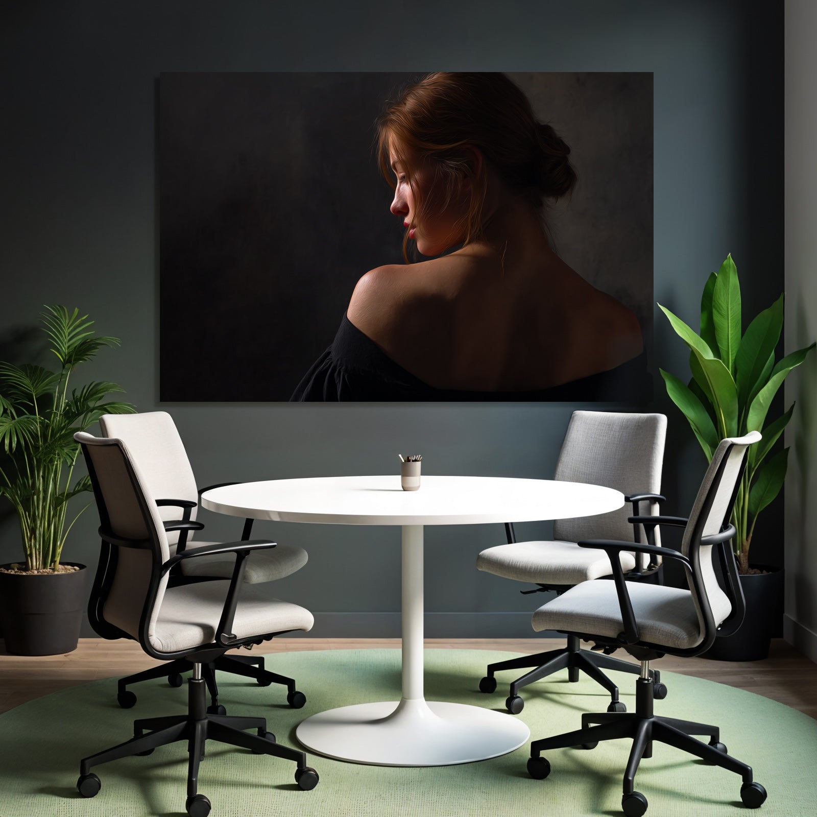 Portrait Einer Person Von Hinten Mit Dramatischer Beleuchtung | Aktkunst und Sinnlichkeit | Menschen und Emotionen