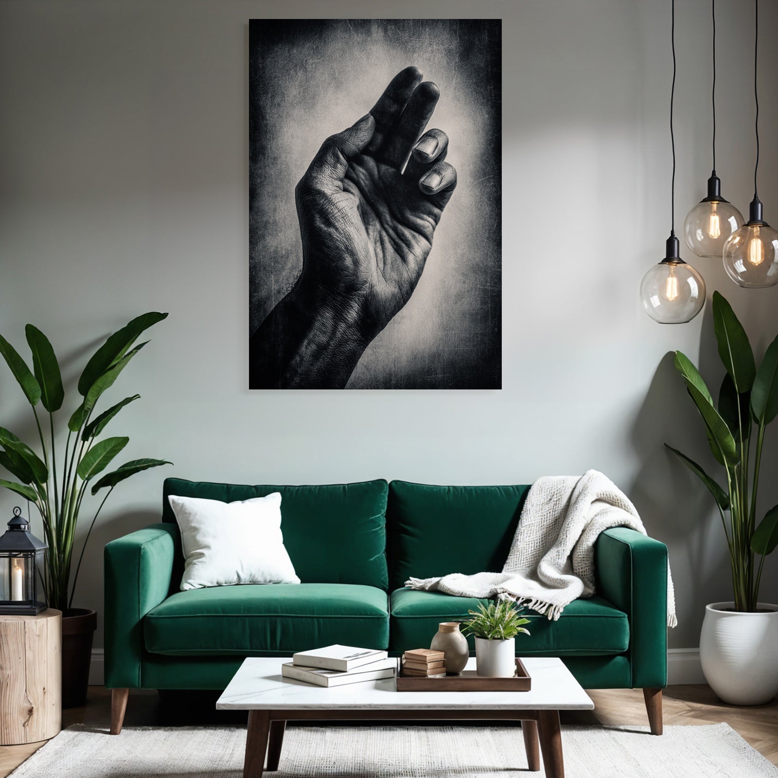 Nahaufnahme Menschliche Hand Fingers Austrecken Monochrom | Haende und Gestik | Menschen und Emotionen