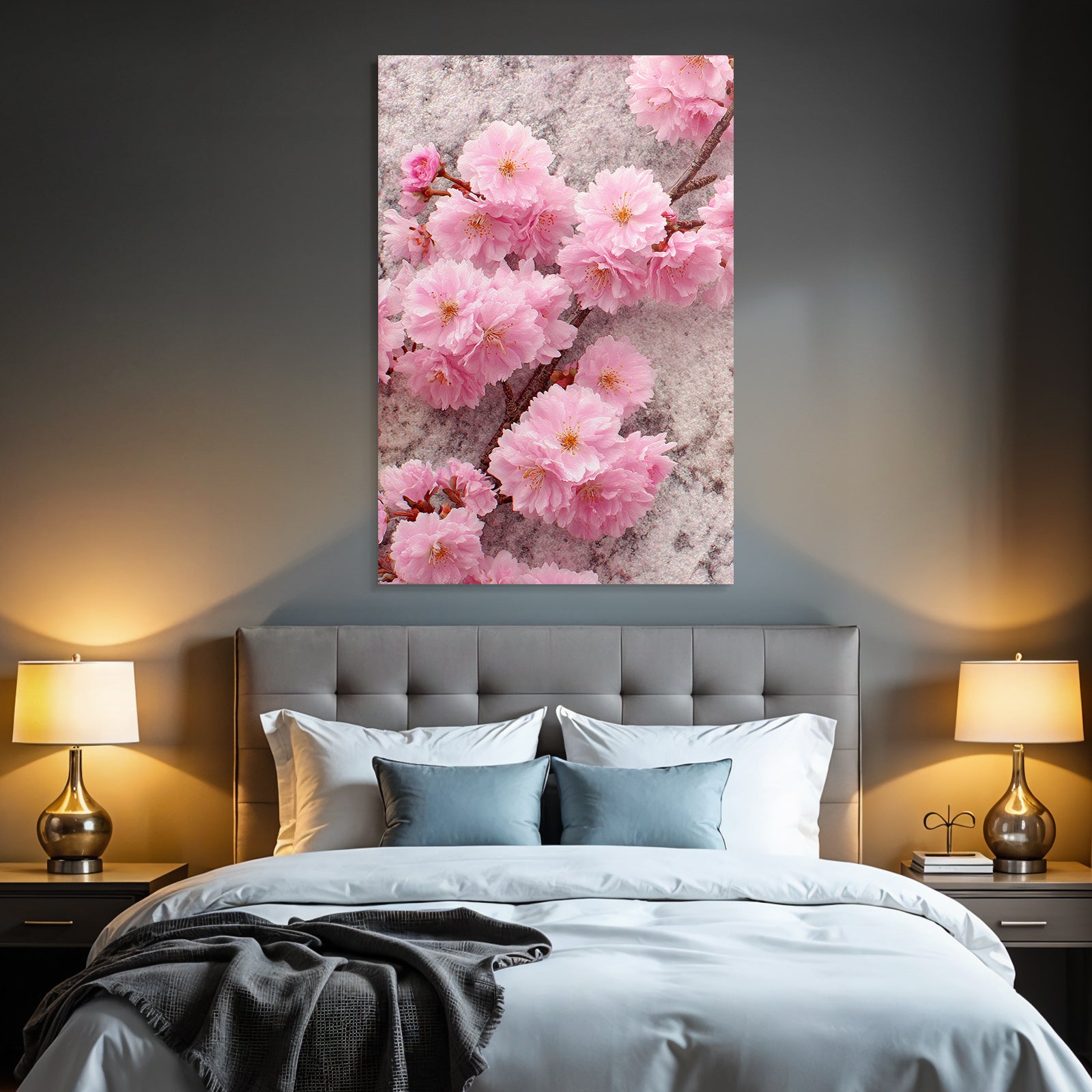 Kirschblüten Nahaufnahme Rosa Texturhintergrund