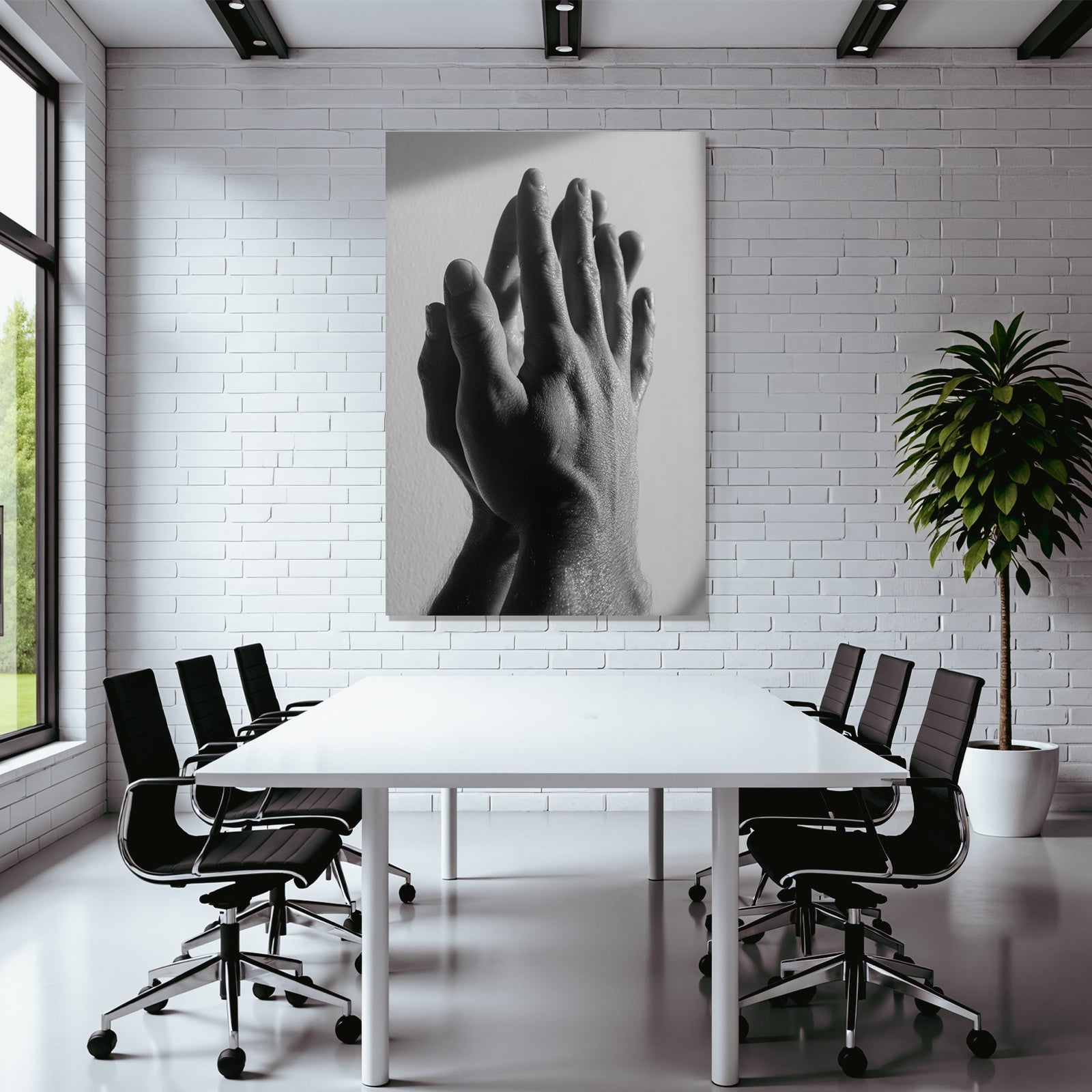 Hände Im Contrast Bw Licht Hintergrund Texturen Und Formen | Haende und Gestik | Menschen und Emotionen