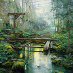 Verlassene Industrie Überwuchert Durch Natur Mit Sonnenlicht Reflexionen | Lost Places | Architektur