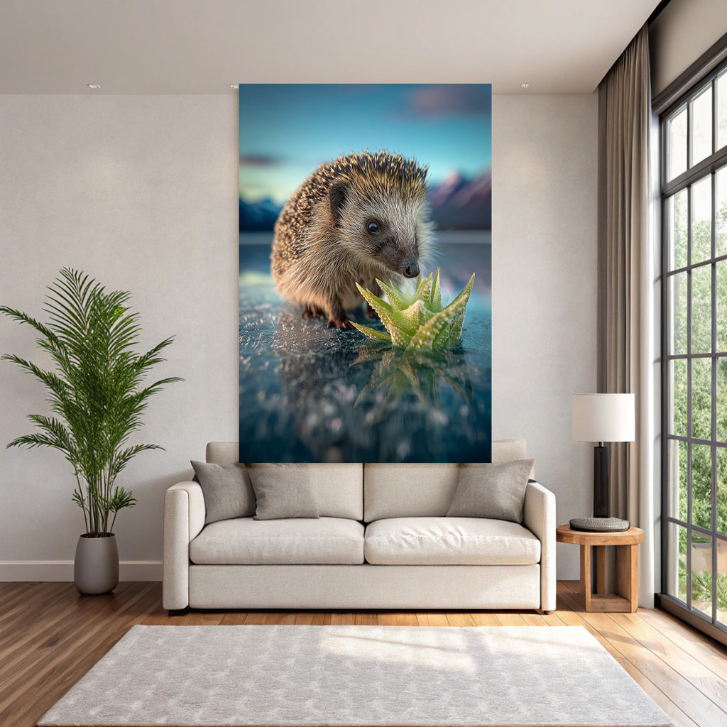 Polarlicht Hedgehog Untersuchung Von Sukkulente Im Natur Hintergrund | Fjorde und Gletscher | Landschaften