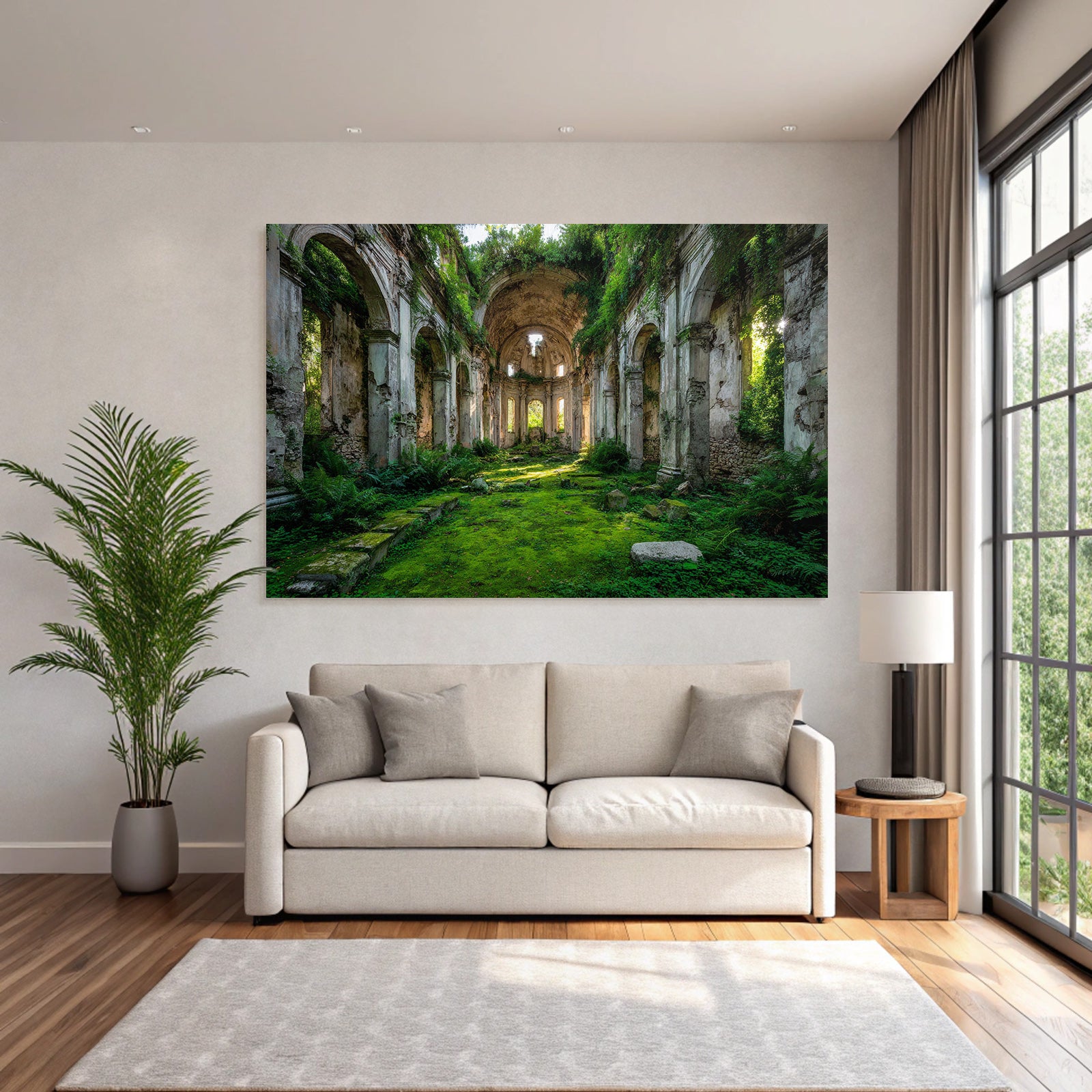 Verfallene Mit Naturgewalt Und Grünem Wachstum | Lost Places | Architektur