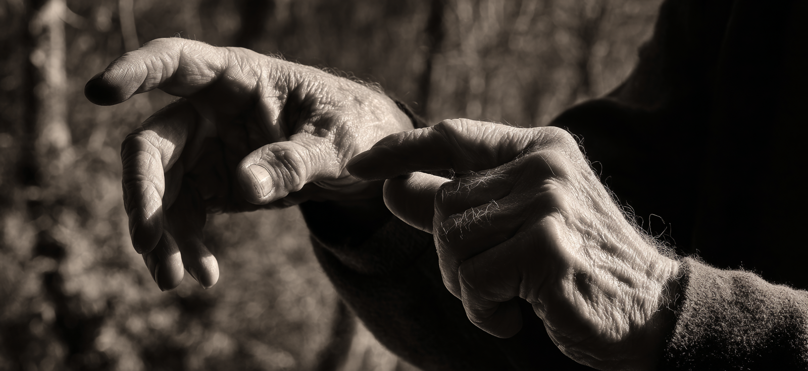 Porträts Hands In Black And White Focused On Expression Deutsch | Haende und Gestik | Menschen und Emotionen
