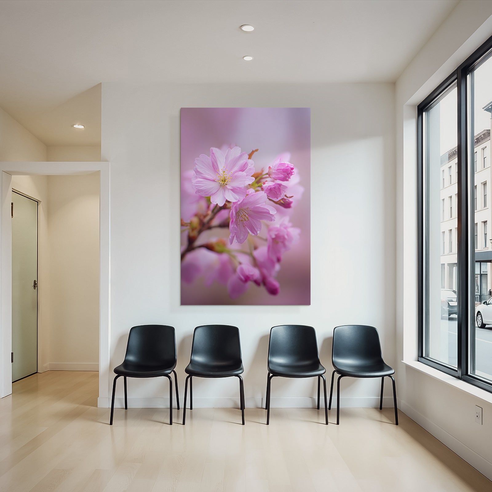 Rosa Kirschblüten Frühling Nahaufnahme