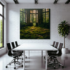 Abandoned Interior Space With Moss And Nature Reclaiming Human Spaces | Lost Places | Architektur