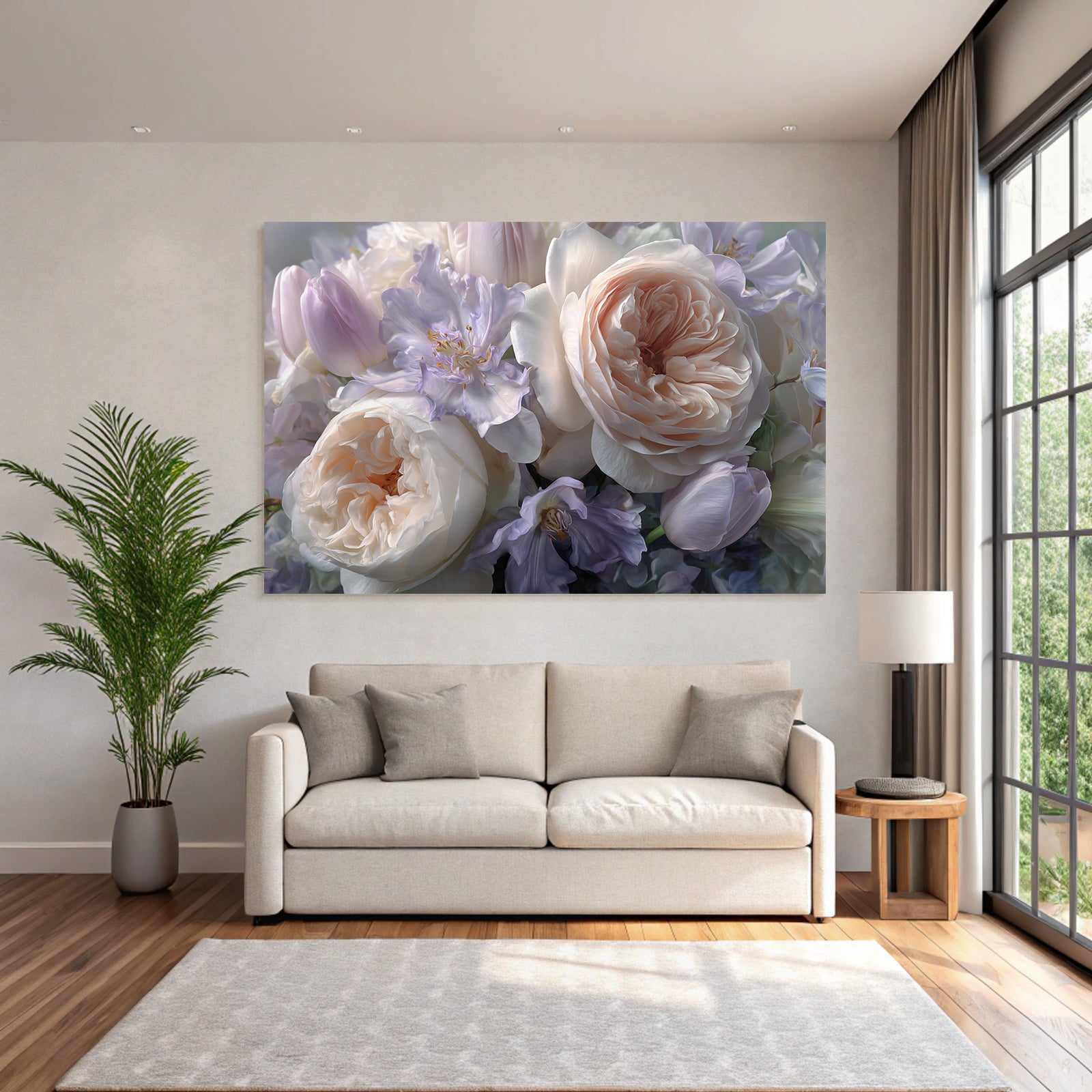 Traumhafte Pastellfarben Rosen Tulpen Und Filigrane Blüten