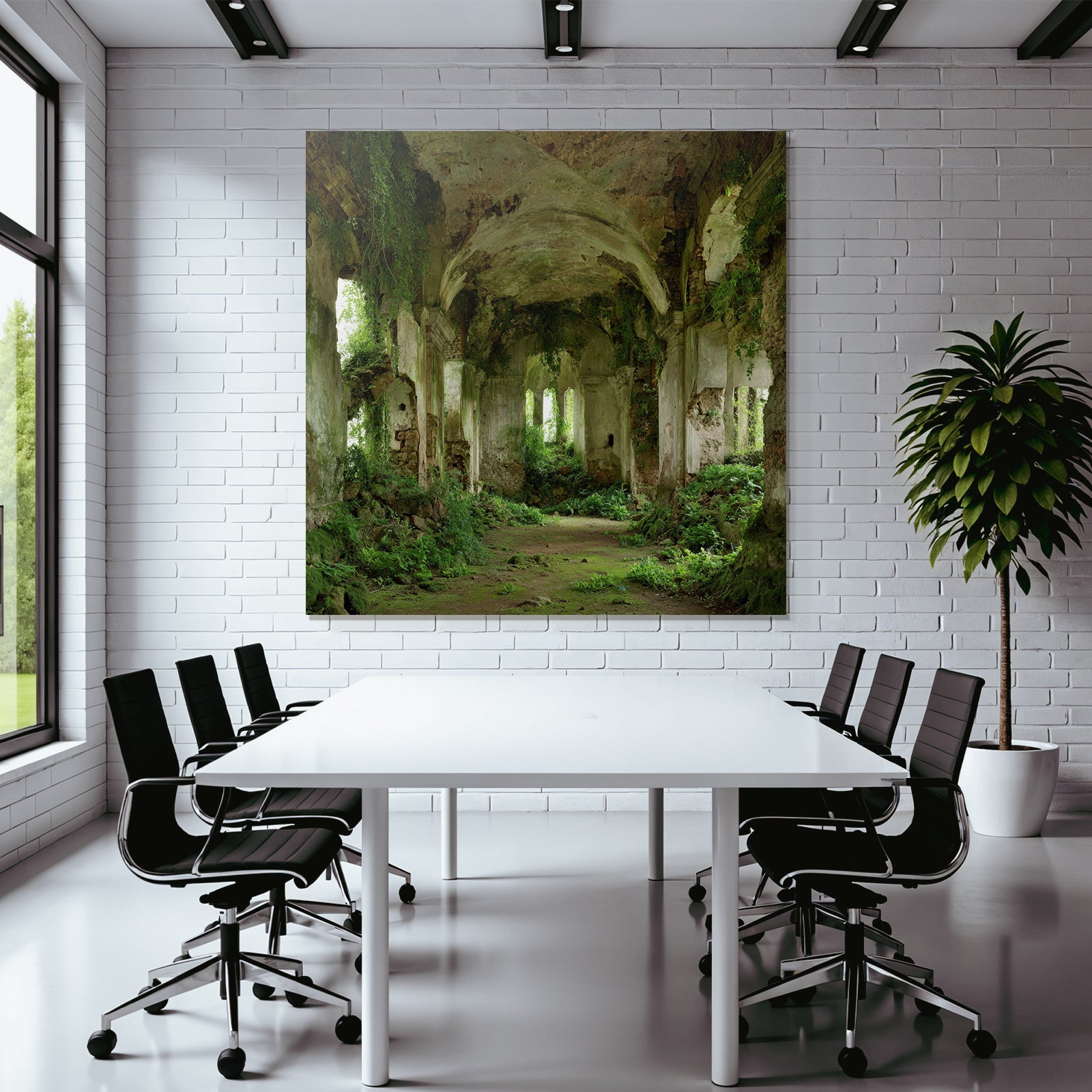 Verlassener Innenraum Von Natur Übernommen | Lost Places | Architektur