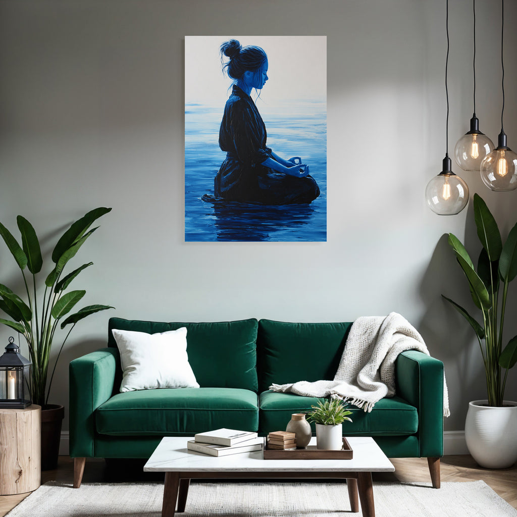 Yoga Meditation Frau In Meditativer Posen Auf Dem Wasser Meditation Introspektion | Yoga und Meditation | Themen und Hobbys