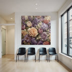 Bunte Blütenkomposition Mit Rosen Tulpen Und Mehrfarbigen Blüten