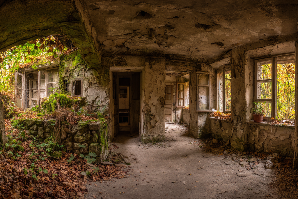 Verlassener Raum Natur Übernimmt Raum | Lost Places | Architektur