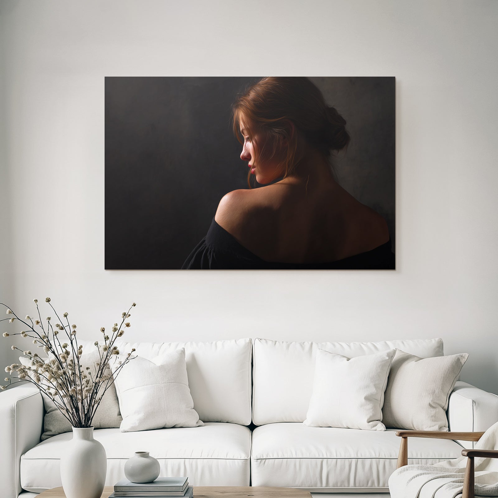 Portrait Einer Person Von Hinten Mit Dramatischer Beleuchtung | Aktkunst und Sinnlichkeit | Menschen und Emotionen