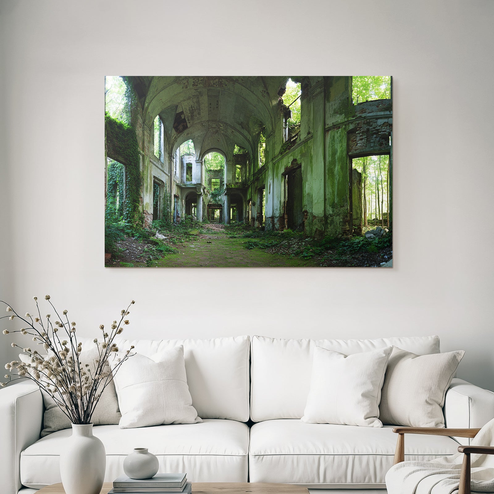 Verlassene Gebaeude Mit Natur Im Innenraum Haunting Atmosphäre | Lost Places | Architektur