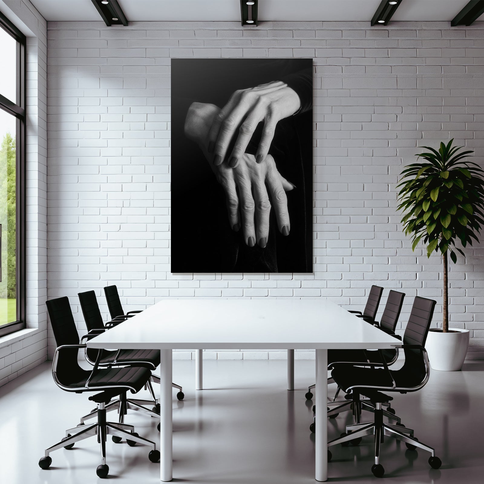 Porträts Hände Auf Einander Black And White Fotografie Manuikierte Nägel | Haende und Gestik | Menschen und Emotionen