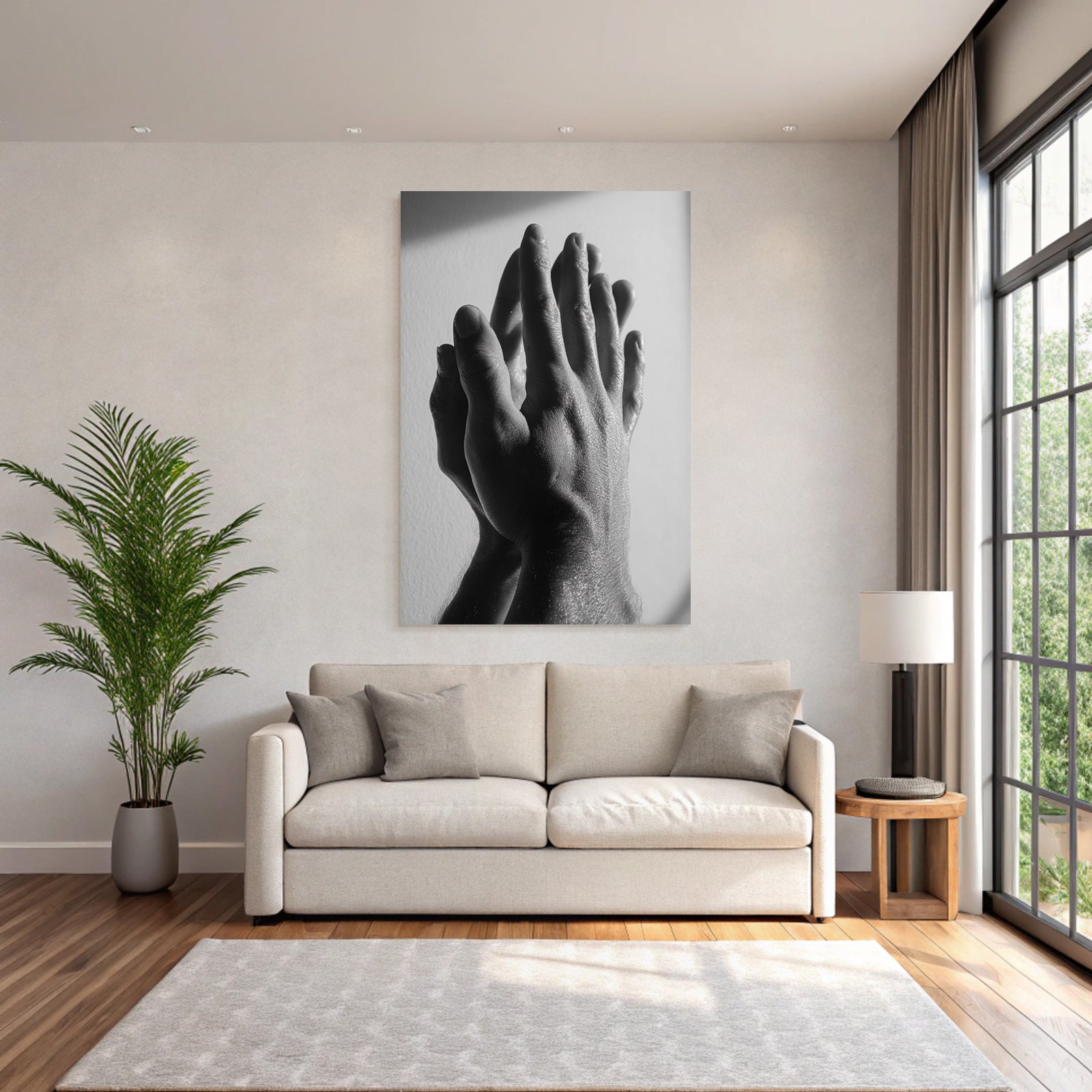 Hände Im Contrast Bw Licht Hintergrund Texturen Und Formen | Haende und Gestik | Menschen und Emotionen