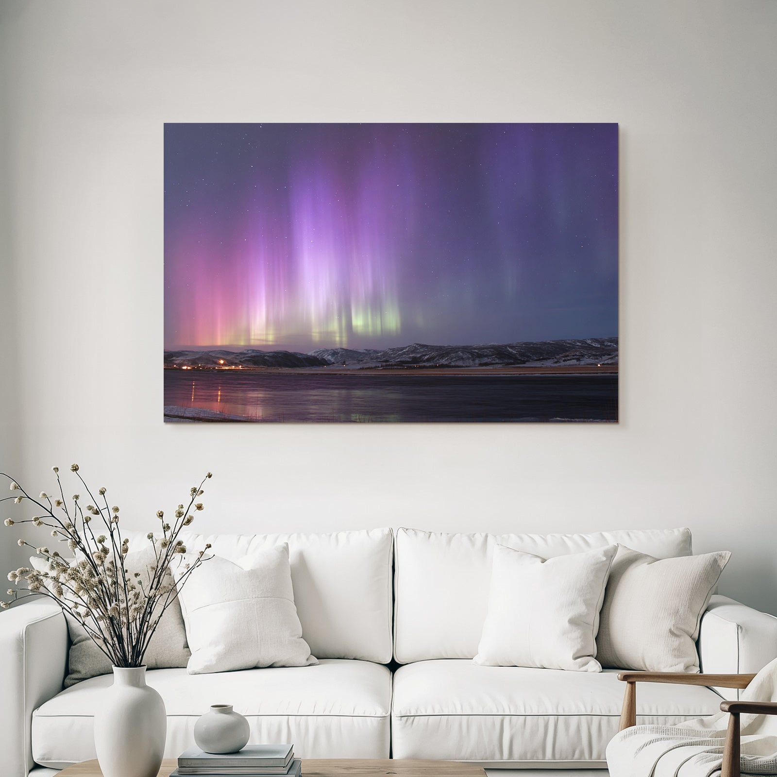 Polarlicht Aurora Borealis Northern Lights Beobachtung In Den Polären Regionen | Fjorde und Gletscher | Landschaften