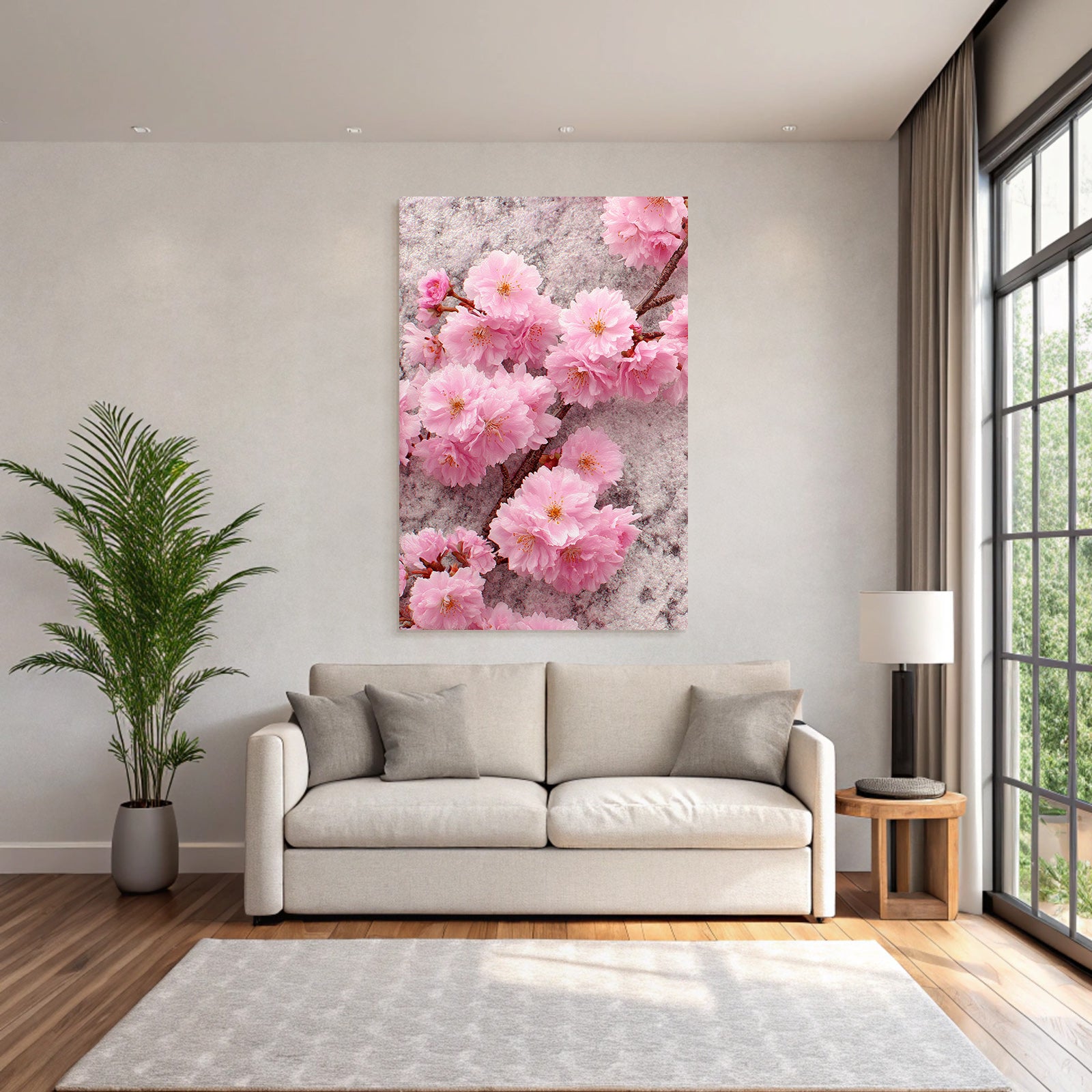 Kirschblüten Nahaufnahme Rosa Texturhintergrund