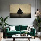 Yoga Meditation Einsame Figura In Der Meditation Vintage Stil | Yoga und Meditation | Themen und Hobbys