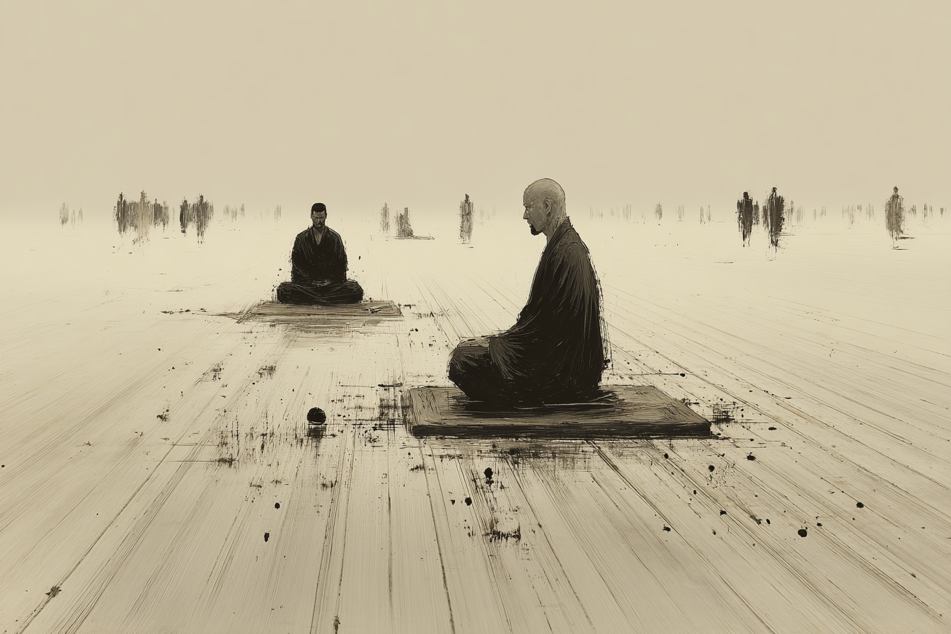 Yoga Meditation Ruhige Abstrakte Szene Meditation Figuren | Yoga und Meditation | Themen und Hobbys