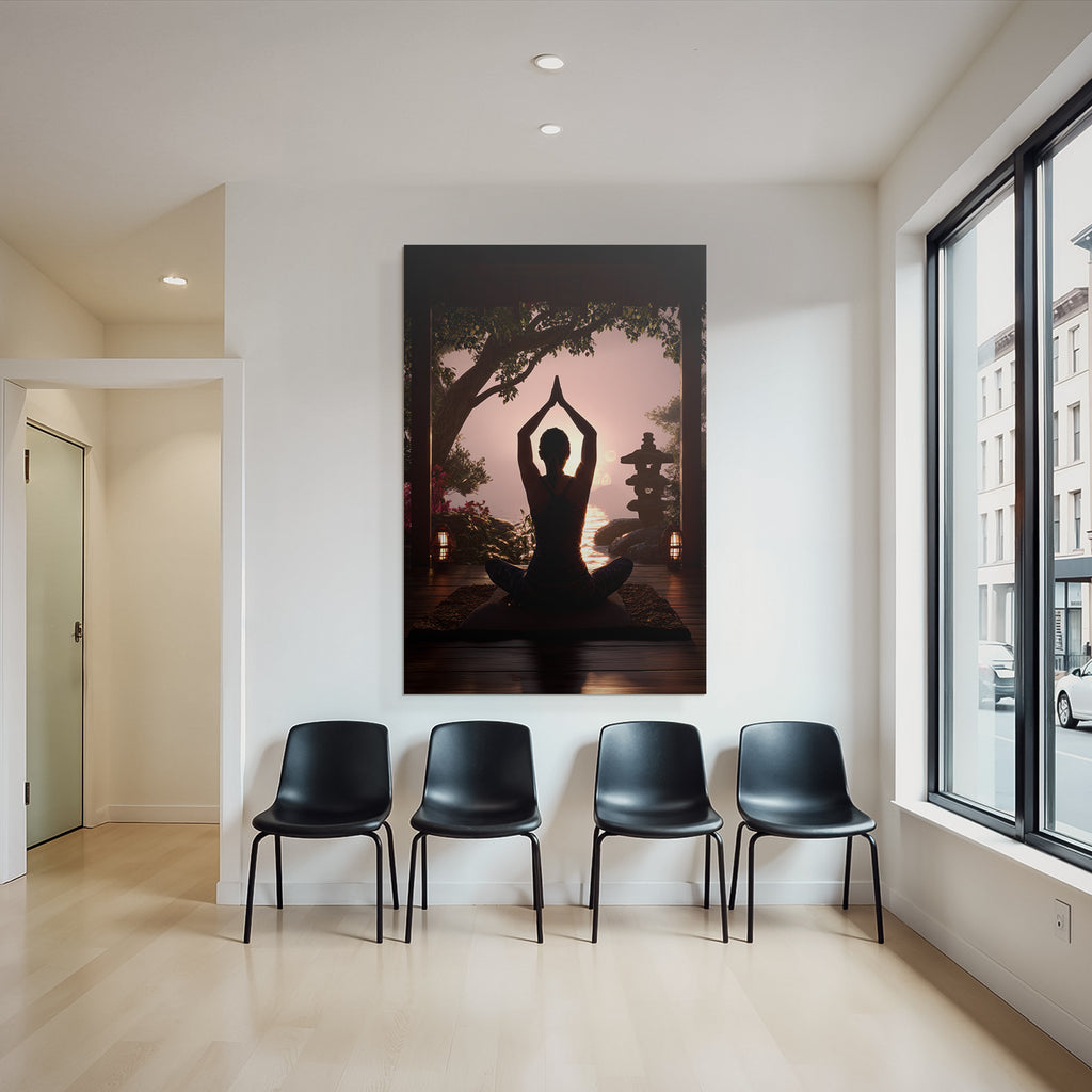 Yoga Meditation Yoga Meditiation Am Sonnenuntergang Mit Natur Elementen | Yoga und Meditation | Themen und Hobbys
