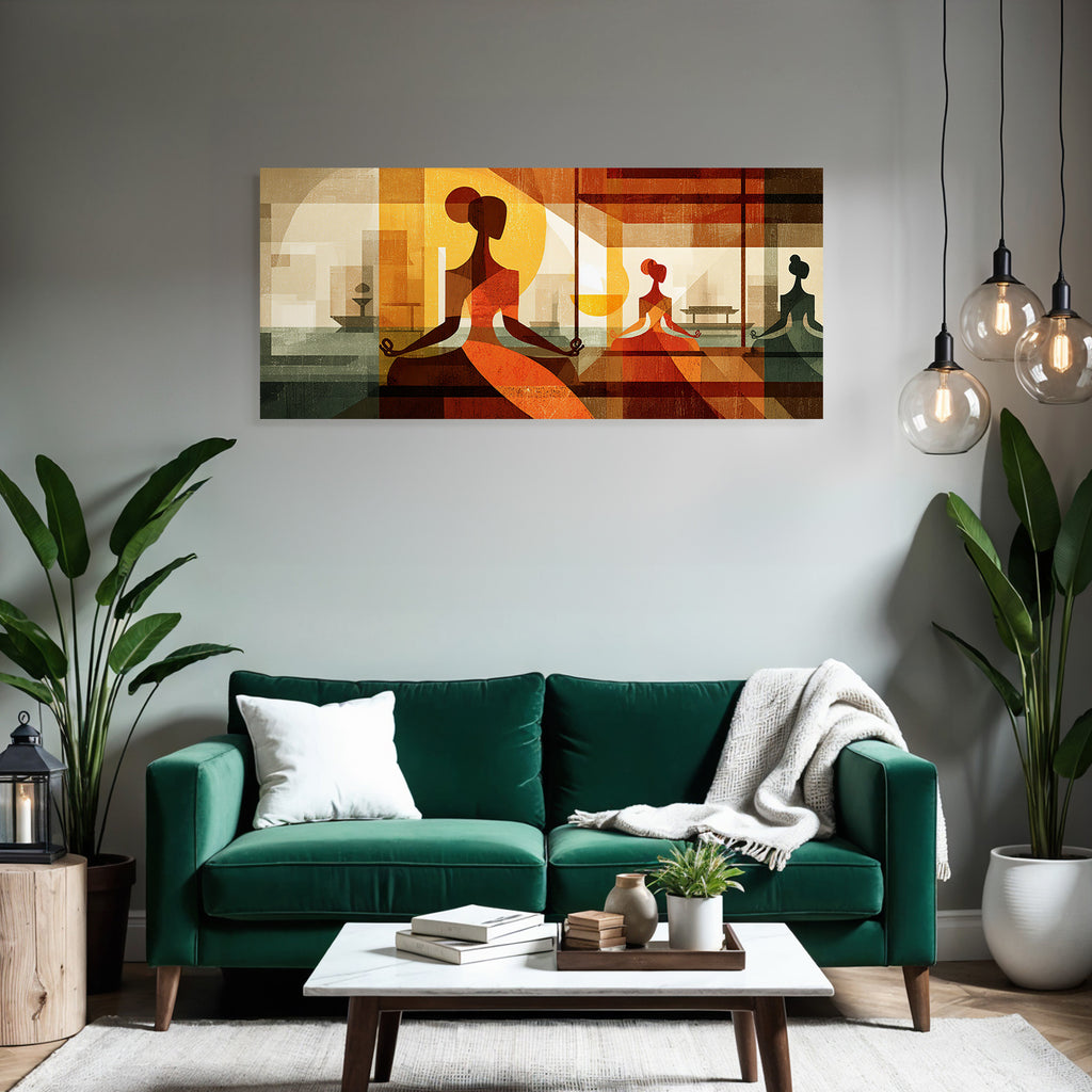 Yoga Meditation Abstrakte Meditation Figuren Ruhe Innenarchitektur | Yoga und Meditation | Themen und Hobbys