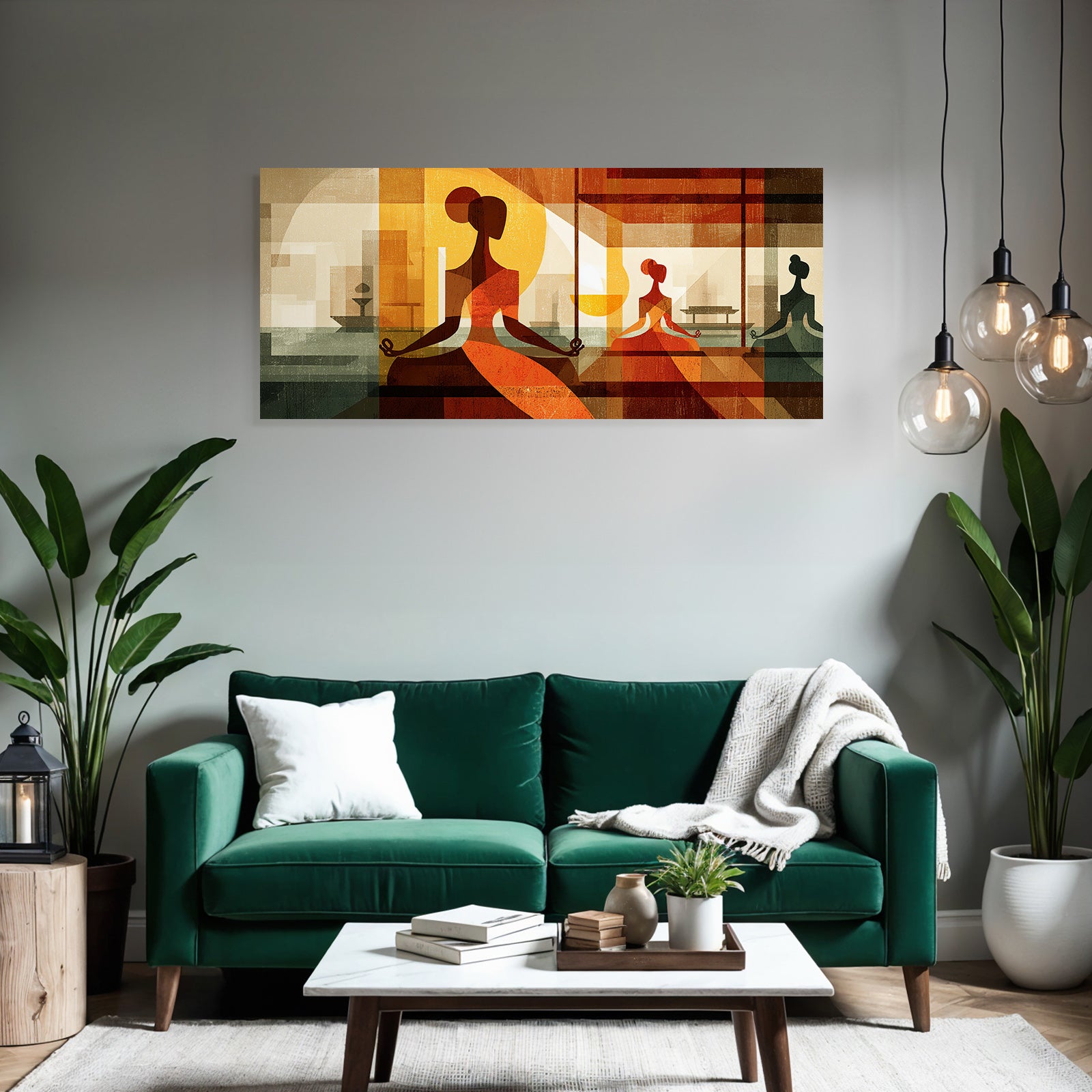 Yoga Meditation Abstrakte Meditation Figuren Ruhe Innenarchitektur | Yoga und Meditation | Themen und Hobbys