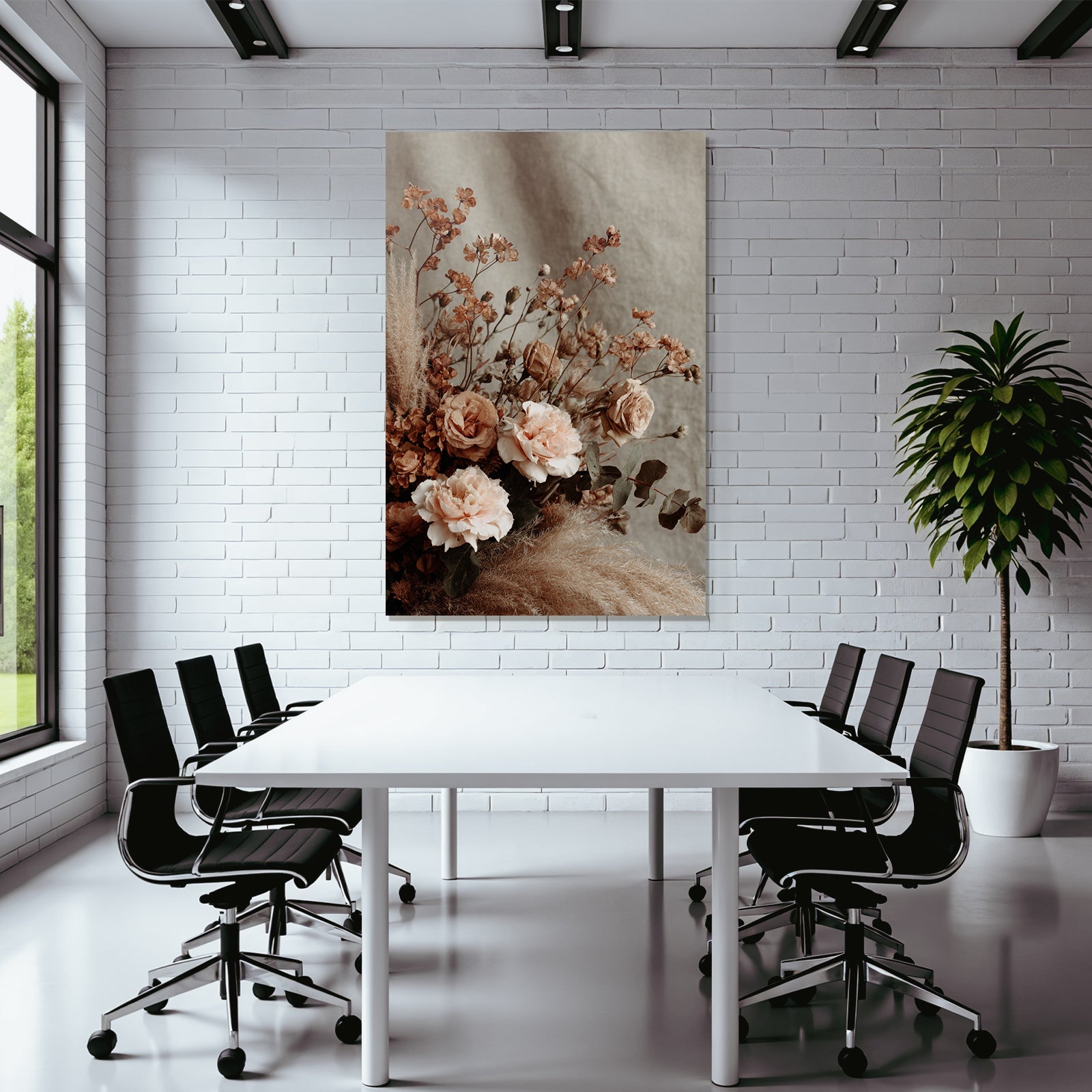 Trocken Retro Flowers Bouqüt Austrockneter Und Frischer Mit Peachfarbenen Rosen