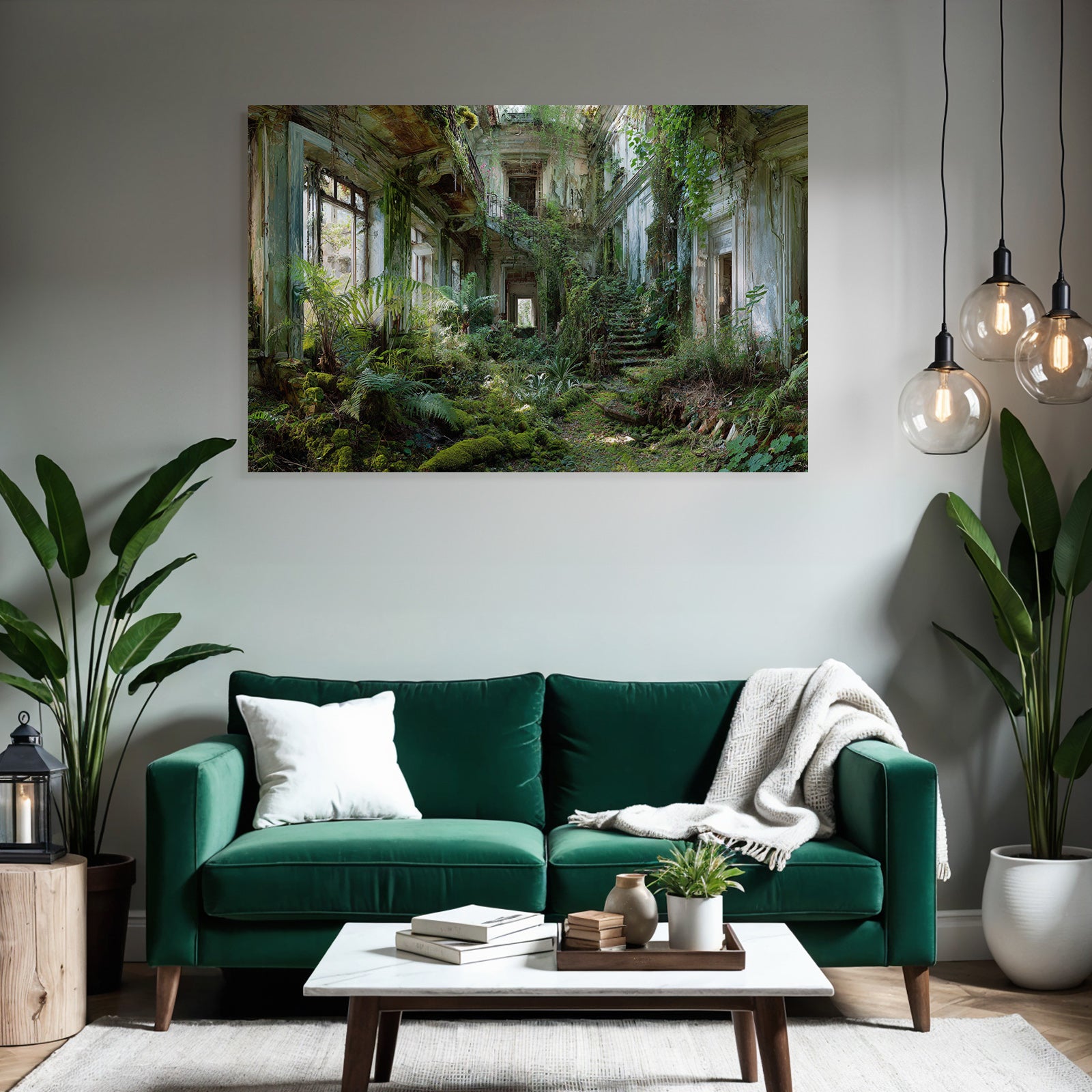 Verlassene Innenansicht Natur Reclaiming | Lost Places | Architektur