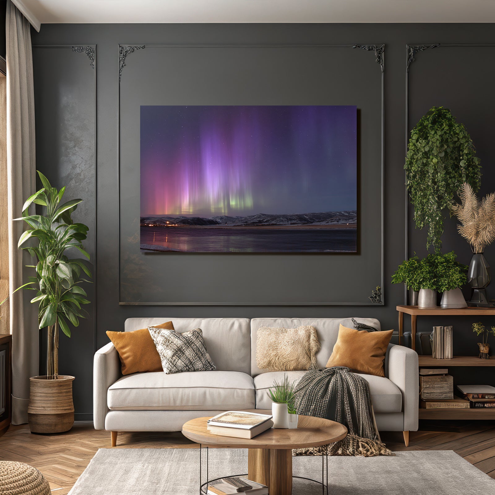 Polarlicht Aurora Borealis Northern Lights Beobachtung In Den Polären Regionen | Fjorde und Gletscher | Landschaften