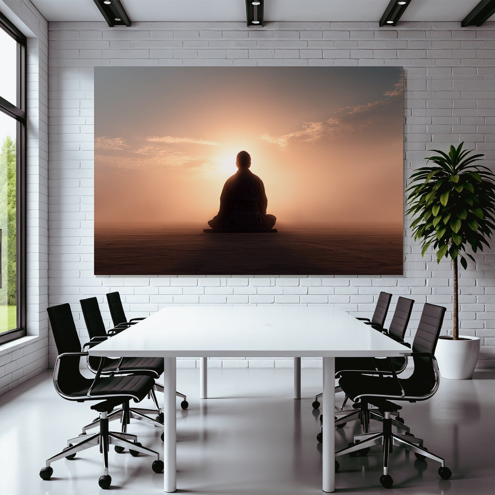 Yoga Meditation Meditierende Person Im Bodensatz Gegen Sonnenaufgang Sonnenuntergang | Yoga und Meditation | Themen und Hobbys