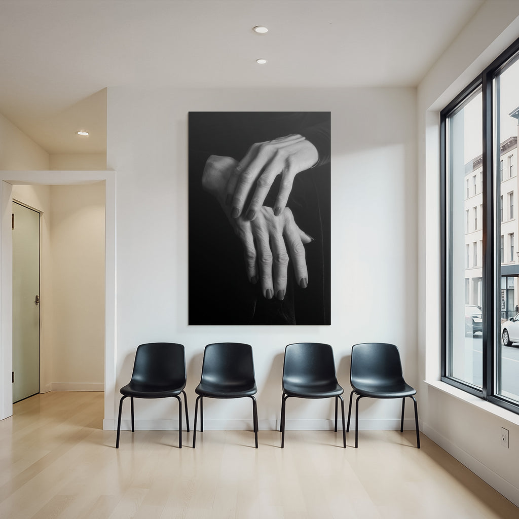 Porträts Hände Auf Einander Black And White Fotografie Manuikierte Nägel | Haende und Gestik | Menschen und Emotionen