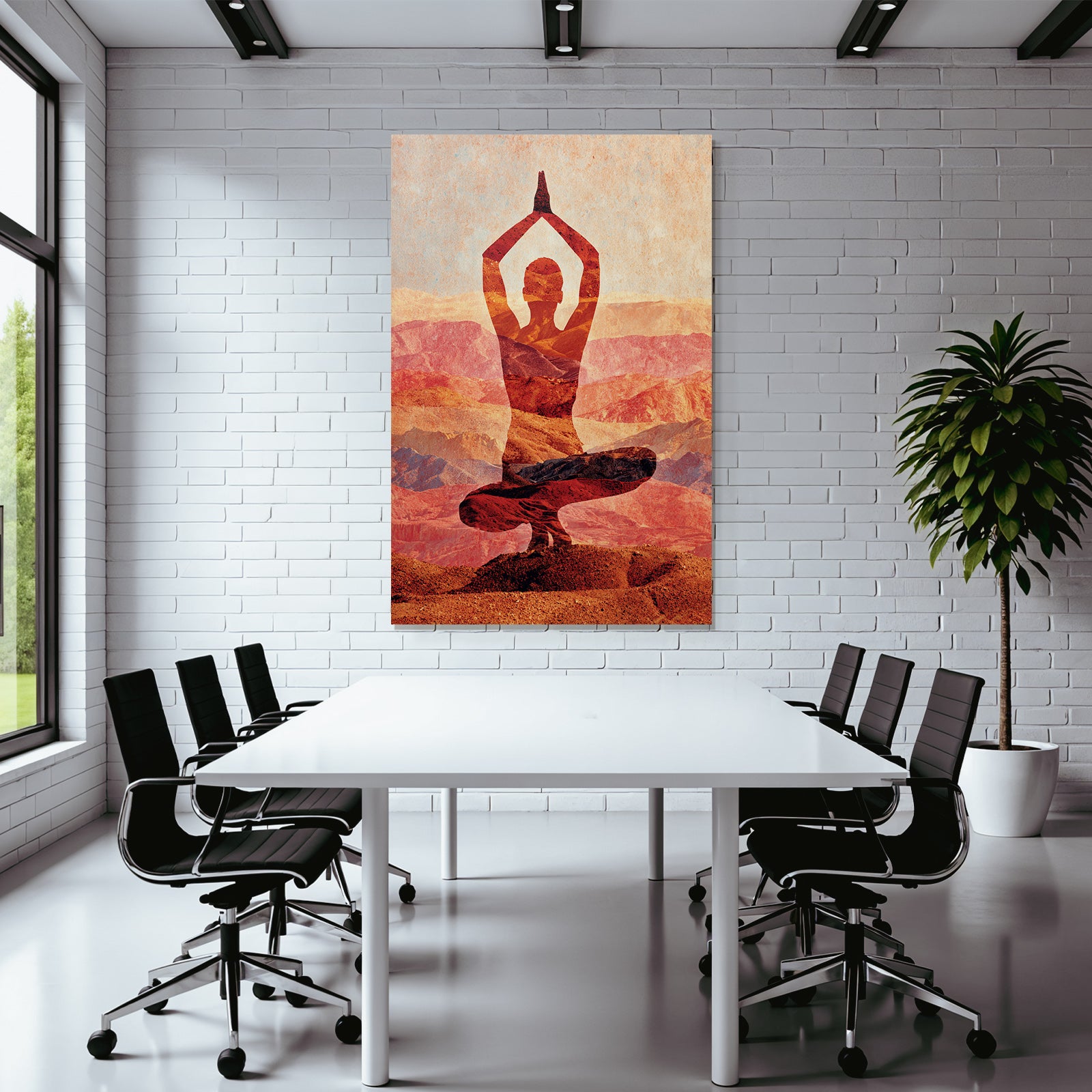Yoga Meditation Yoga Pose In Farbigen Berglandschaften Ruhe Und Meditation | Yoga und Meditation | Themen und Hobbys