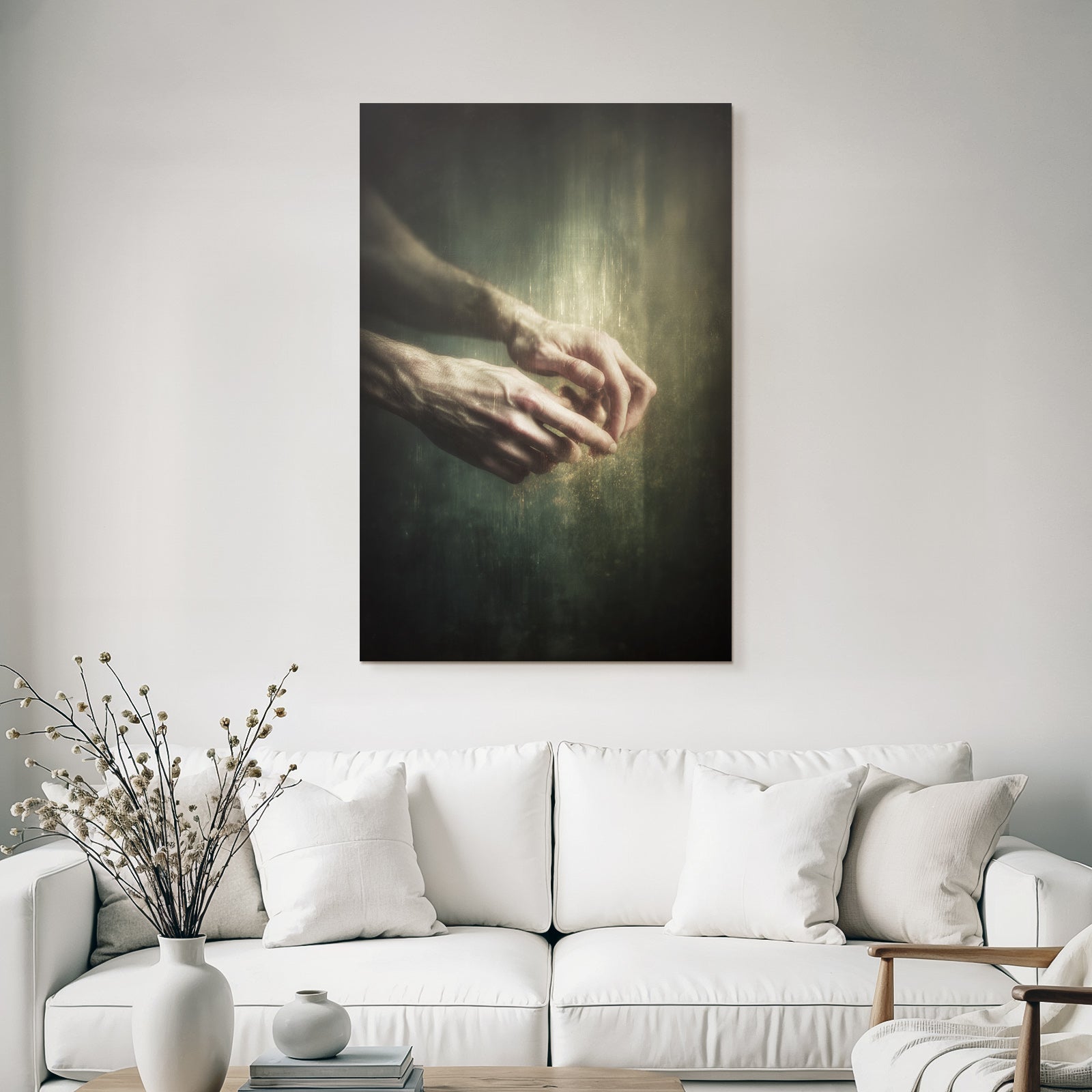 Porträts Hande In Dimmer Umgebung Expressive Geste Mood Artistisch | Haende und Gestik | Menschen und Emotionen