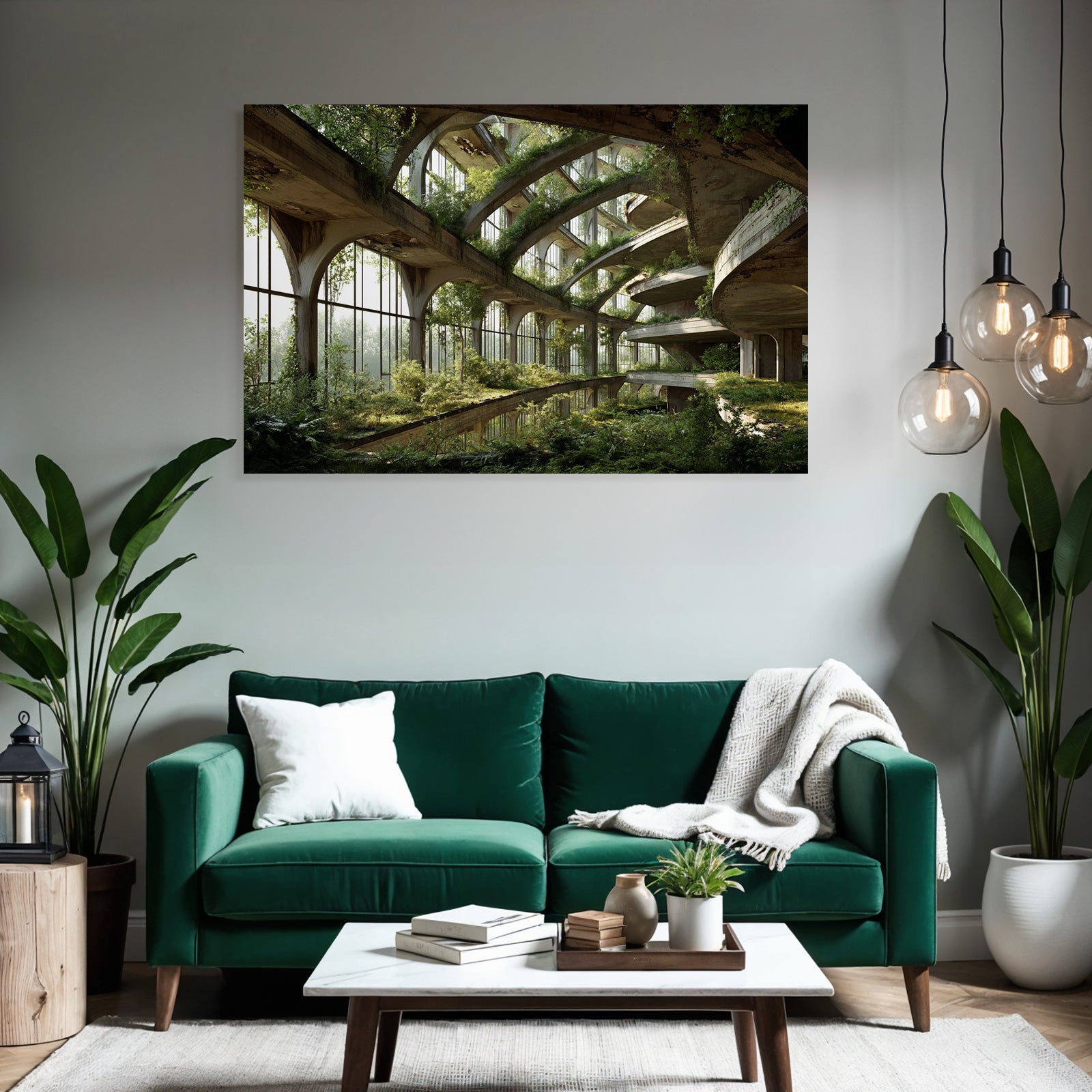 Verlassener Architektonischer Raum Natur Übernimmt Zerfall Und Neuordnung | Lost Places | Architektur