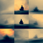 Yoga Meditation Meditierende Figuren Abstrakte Kunst Tranquilität | Yoga und Meditation | Themen und Hobbys