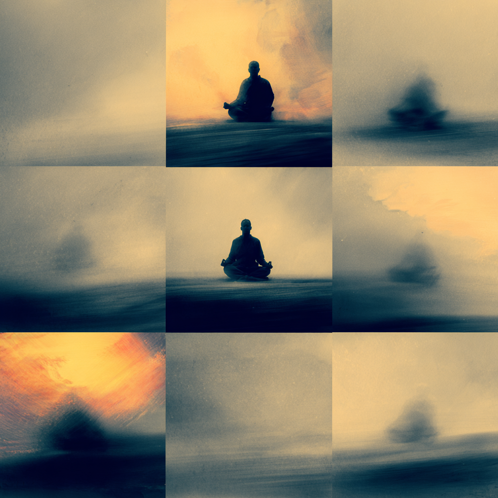 Yoga Meditation Meditierende Figuren Abstrakte Kunst Tranquilität | Yoga und Meditation | Themen und Hobbys