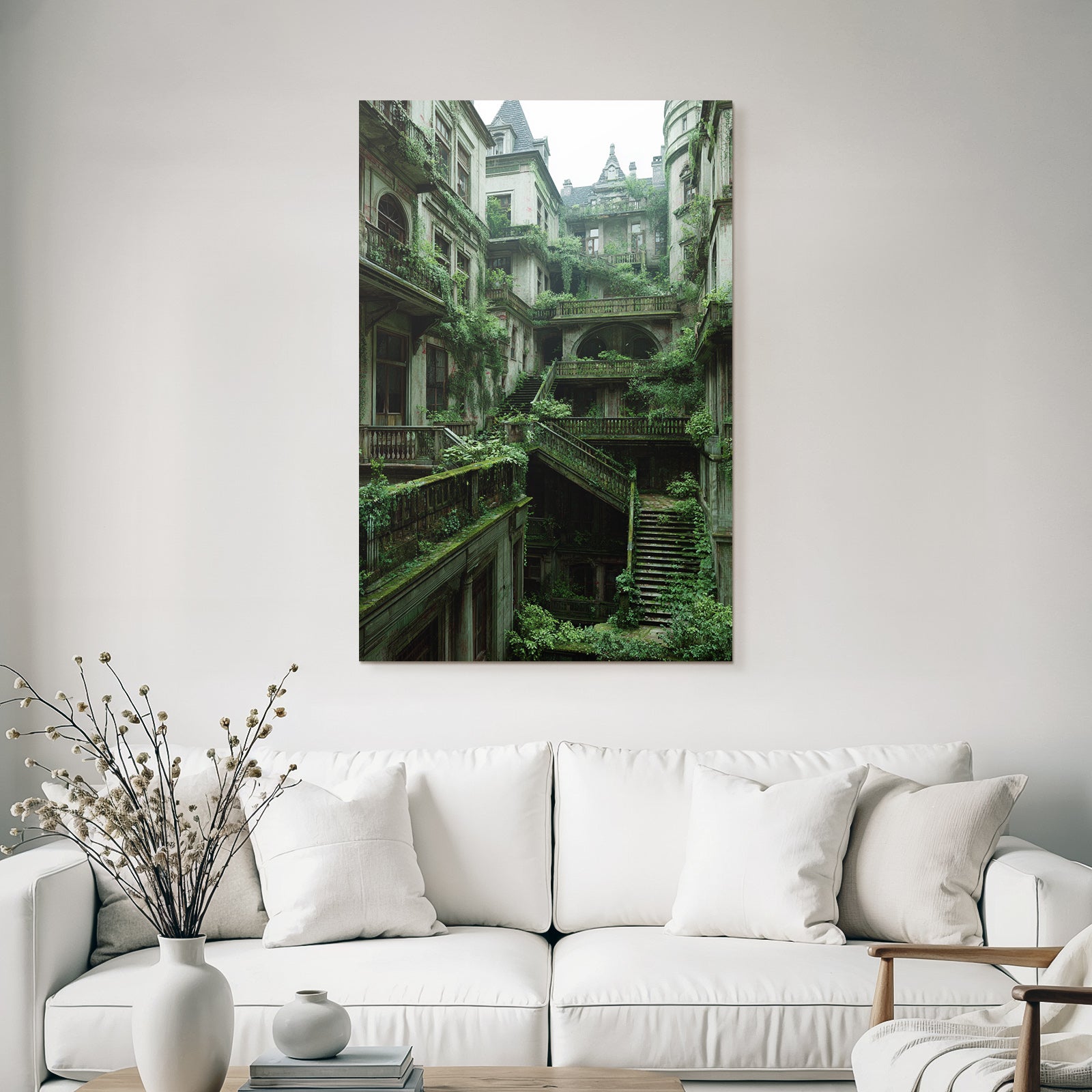 Verlassener Architektonischer Raum Natur Hat Eingefallen | Lost Places | Architektur