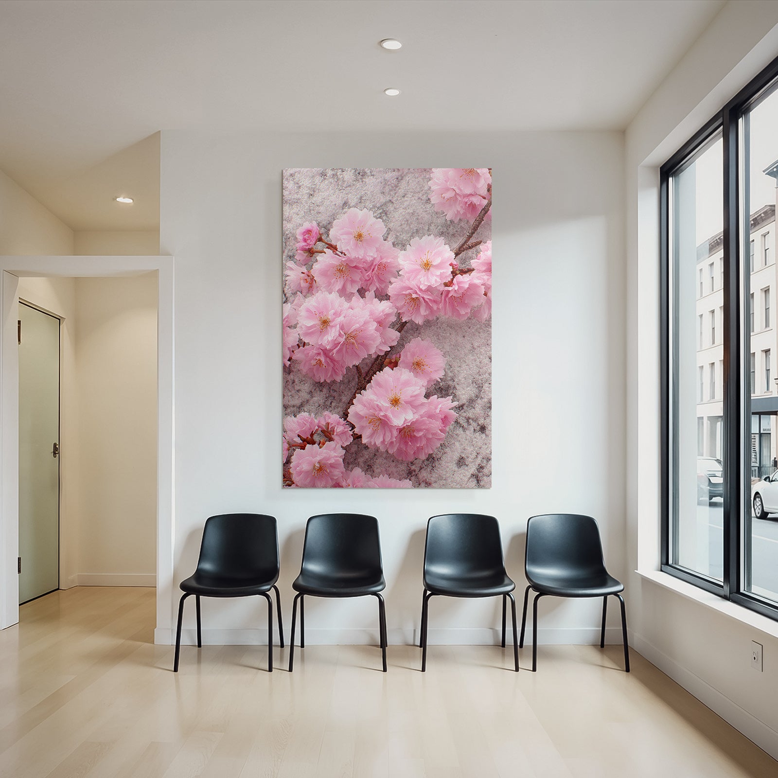 Kirschblüten Nahaufnahme Rosa Texturhintergrund