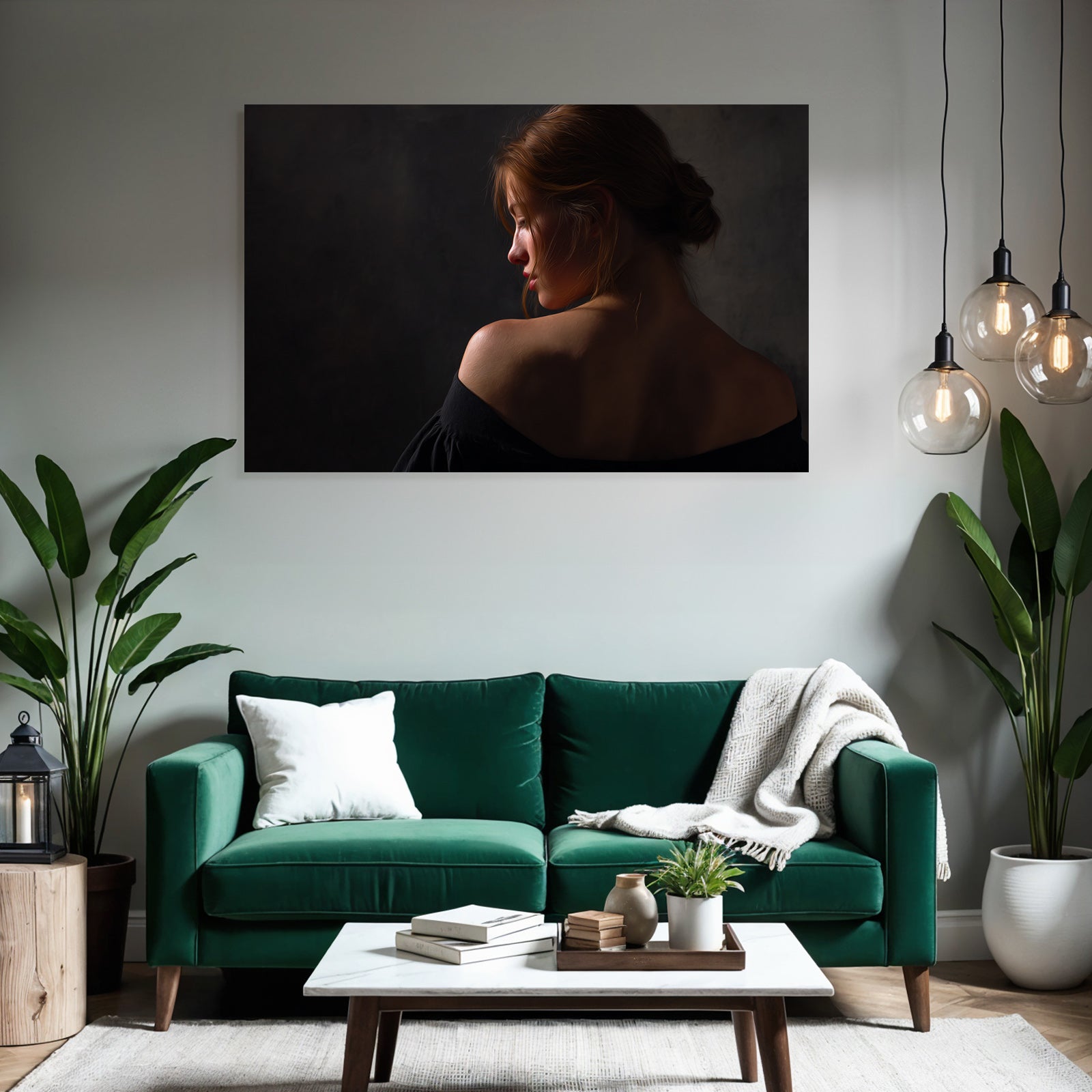 Portrait Einer Person Von Hinten Mit Dramatischer Beleuchtung | Aktkunst und Sinnlichkeit | Menschen und Emotionen