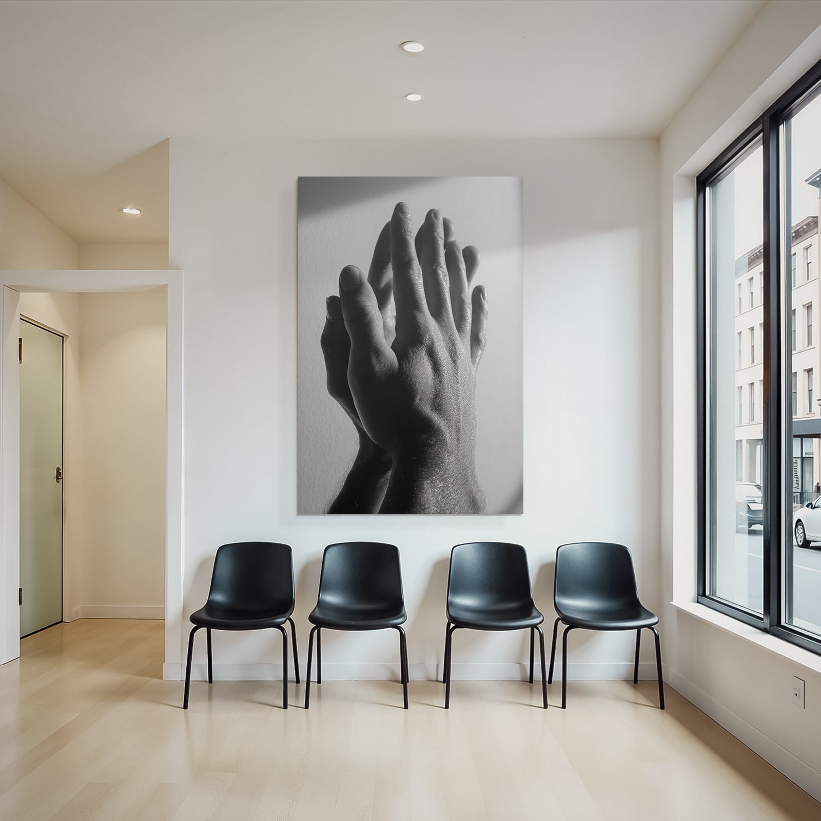 Hände Im Contrast Bw Licht Hintergrund Texturen Und Formen | Haende und Gestik | Menschen und Emotionen
