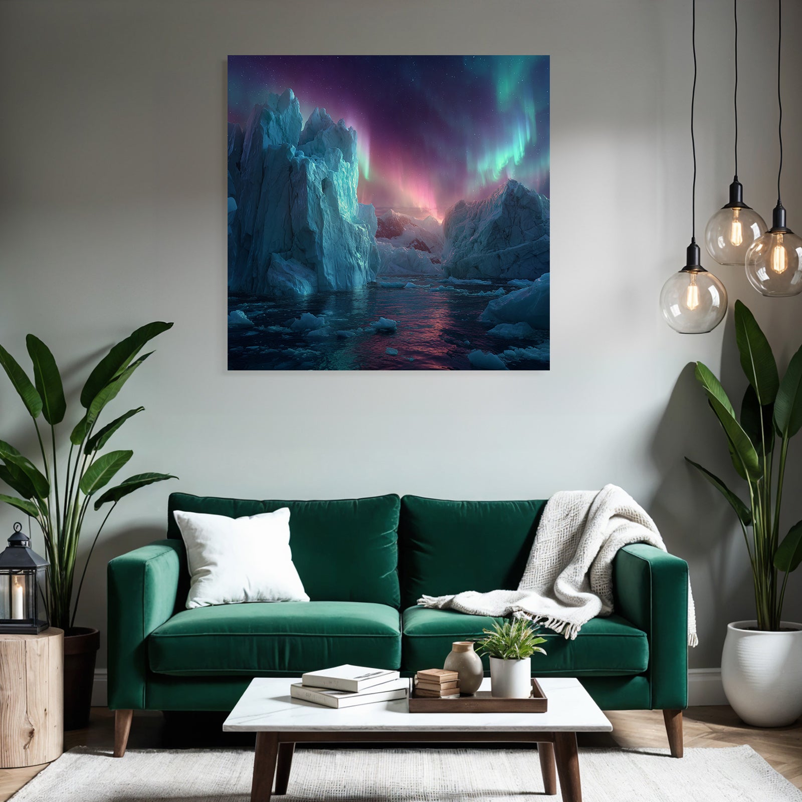 Polarlicht Stunning Naturlandschaft Ice Formations Auroras Polar Region | Fjorde und Gletscher | Landschaften