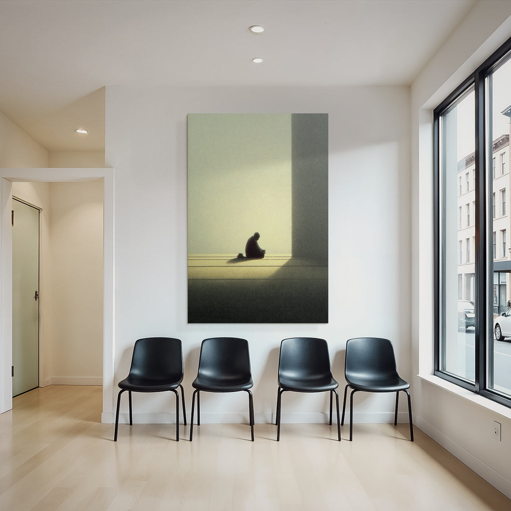 Yoga Meditation Einsame Figuren Introspektion Minimalismus | Yoga und Meditation | Themen und Hobbys