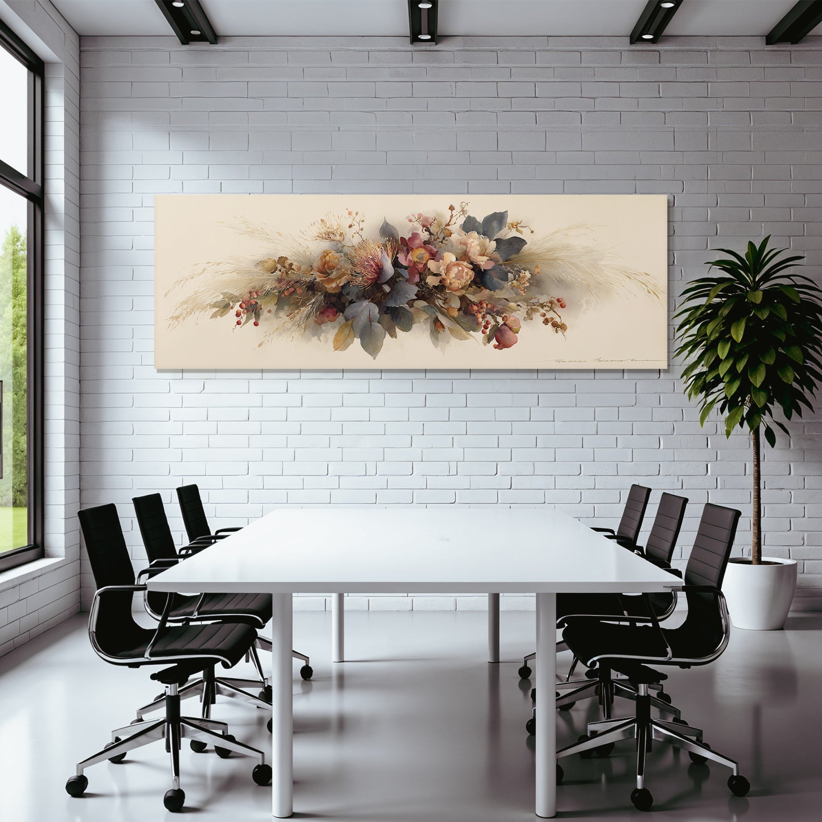 Trocken Retro Flowers Blumige Aquarellillustration Mit Weichen Farben Dekorative Elemente
