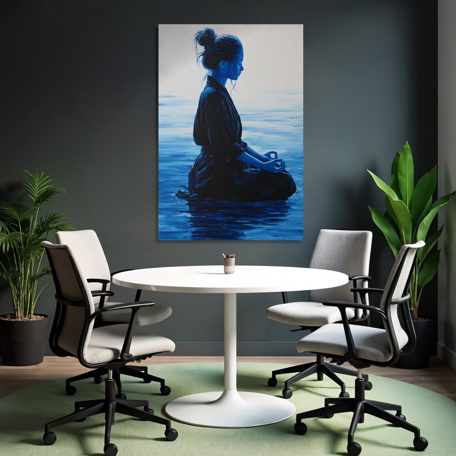 Yoga Meditation Frau In Meditativer Posen Auf Dem Wasser Meditation Introspektion | Yoga und Meditation | Themen und Hobbys