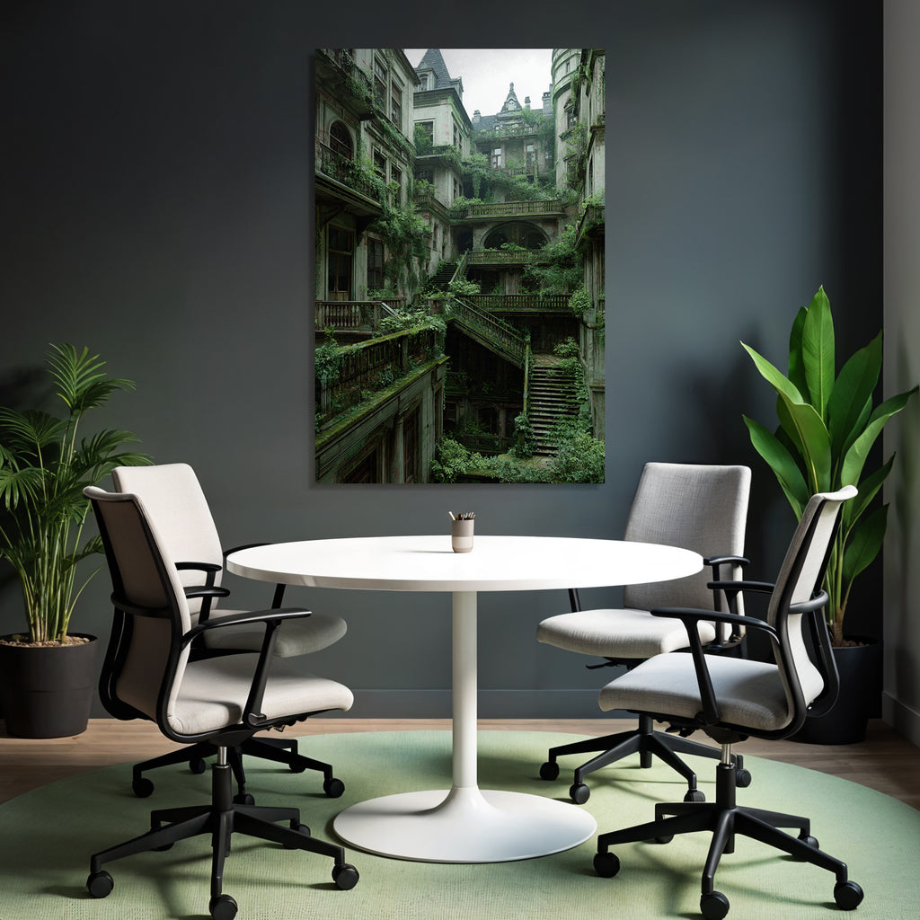 Verlassener Architektonischer Raum Natur Hat Eingefallen | Lost Places | Architektur