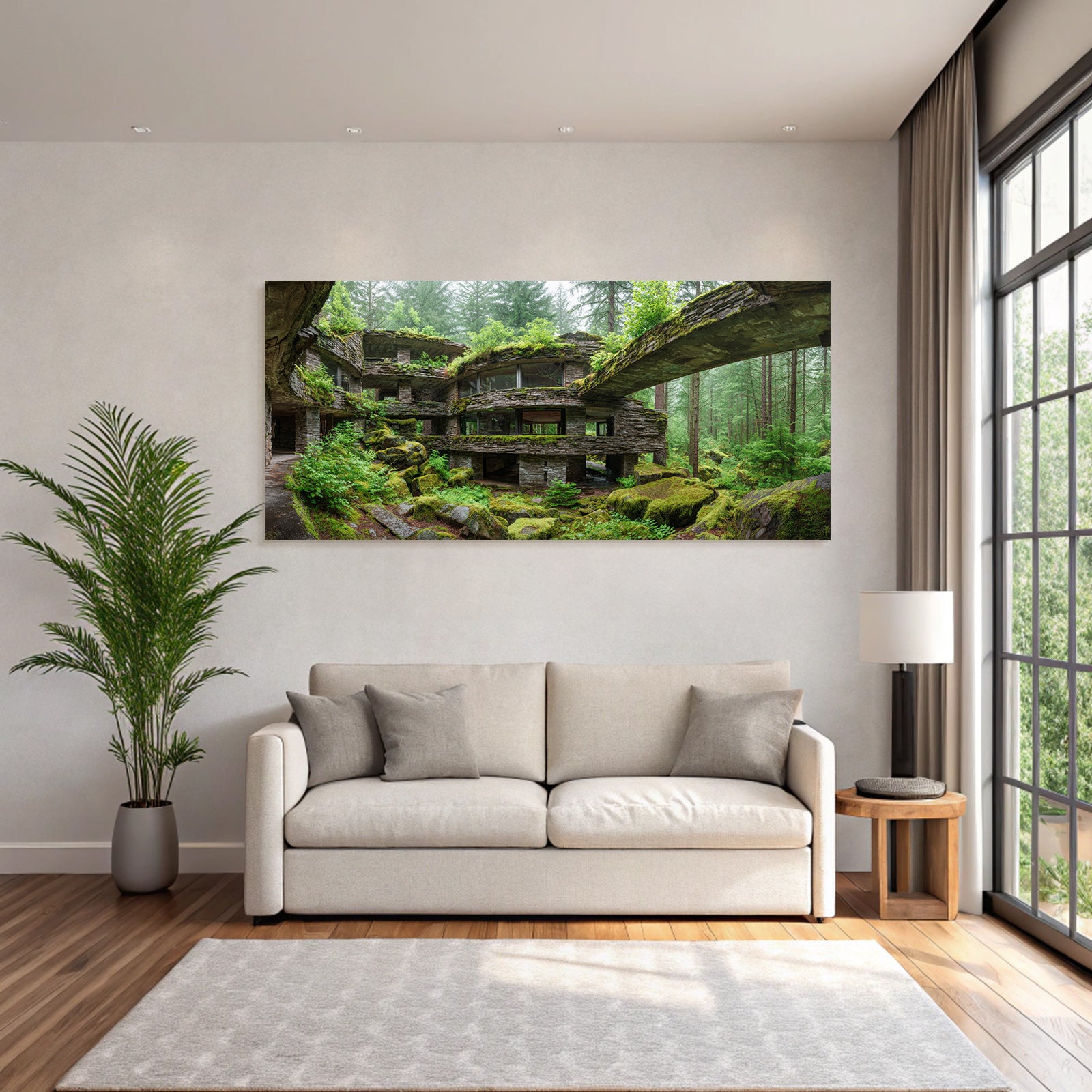 Moderne Im Wald Harmonische Naturbeziehung | Lost Places | Architektur