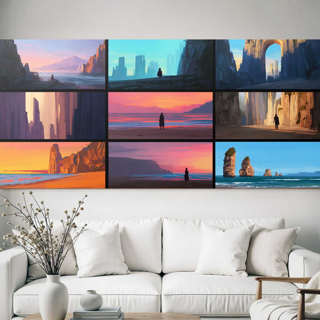 Yoga Meditation Digital Landscape Collage Natur Erkundung Contmplation | Yoga und Meditation | Themen und Hobbys