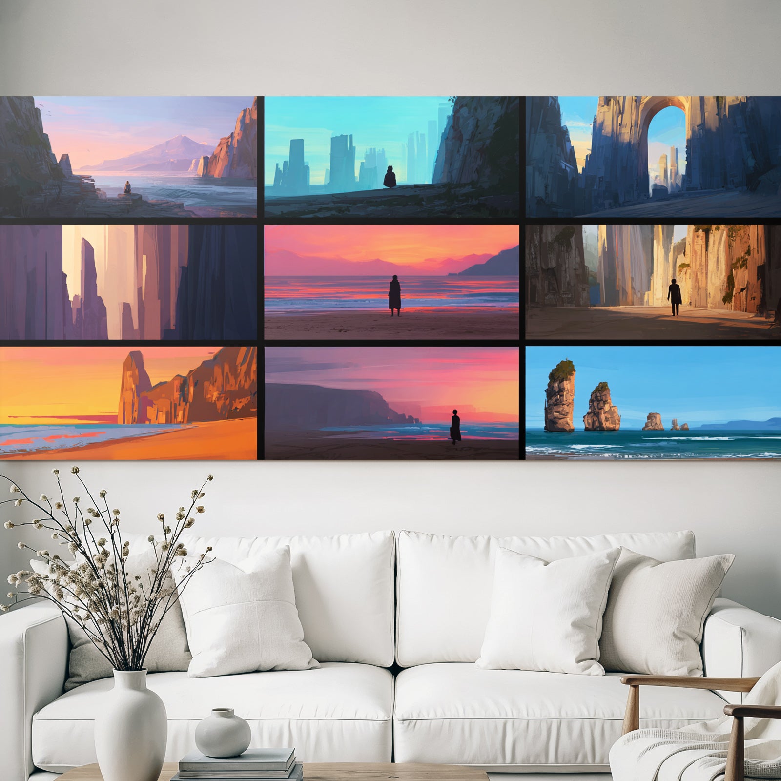 Yoga Meditation Digital Landscape Collage Natur Erkundung Contmplation | Yoga und Meditation | Themen und Hobbys
